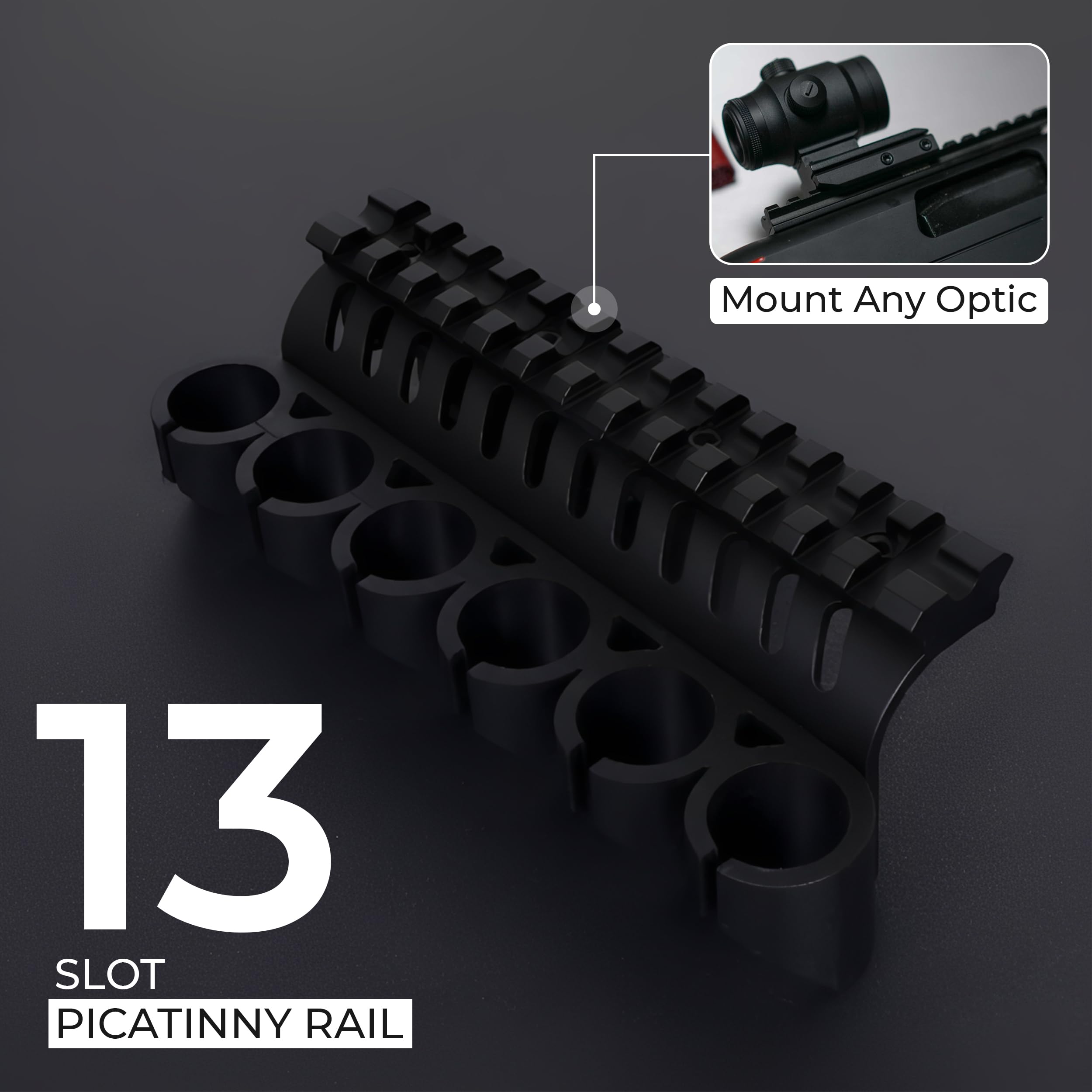 GOTICAL Side Saddle Shell Holder for Mossberg 500/590/Shockwave